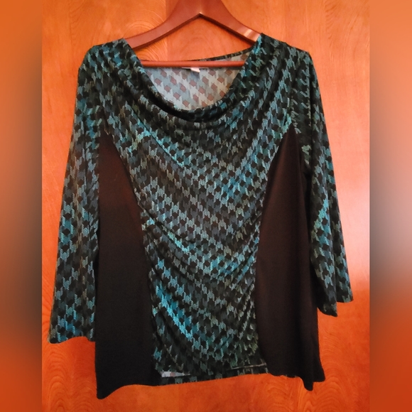 Dana Buchman Dressy Top X-Large EUC, green - Picture 1 of 2